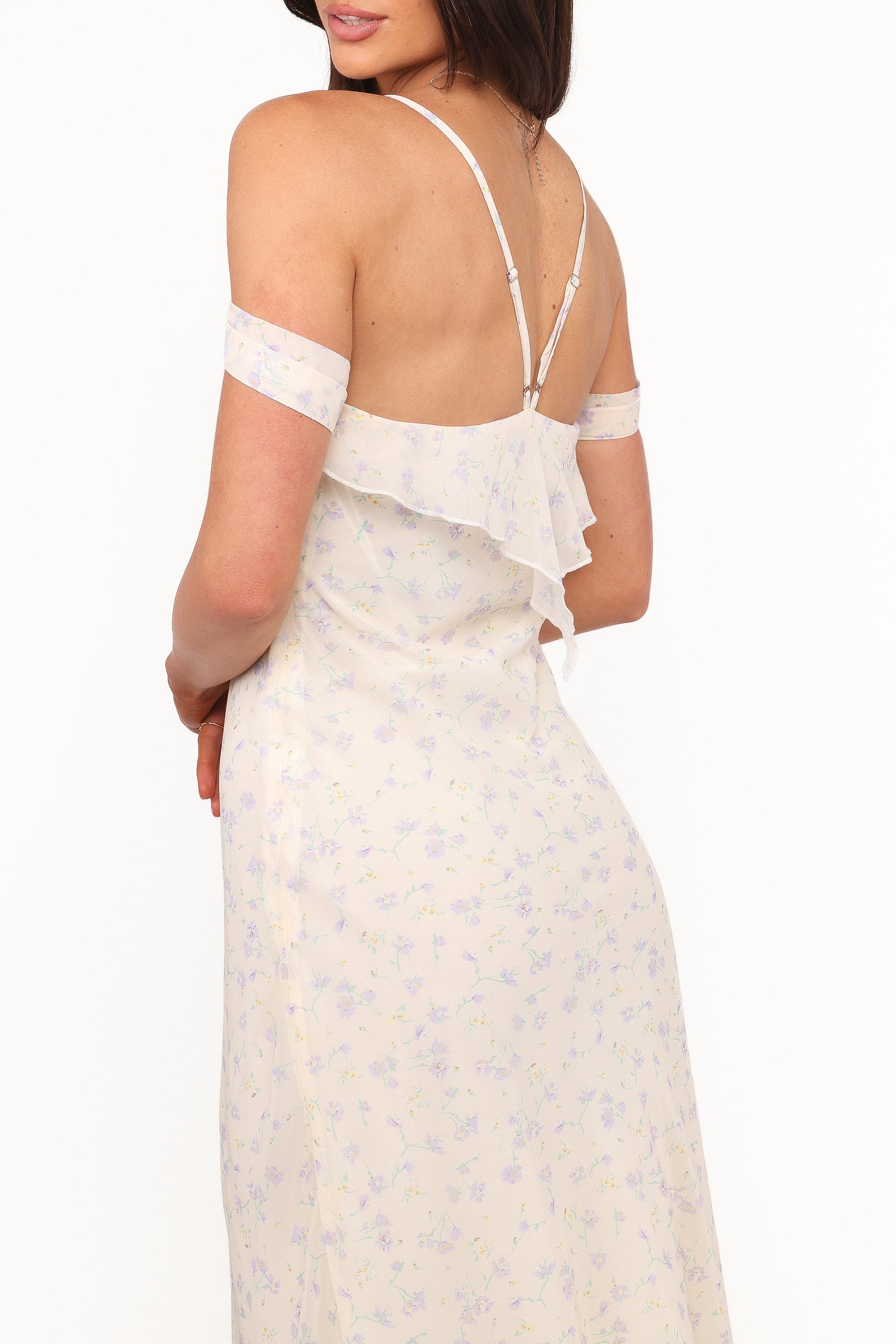Elwood Midi Dress - Yellow Ditsy Floral