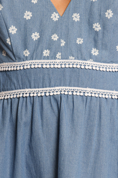 Estrella Mini Dress - Denim