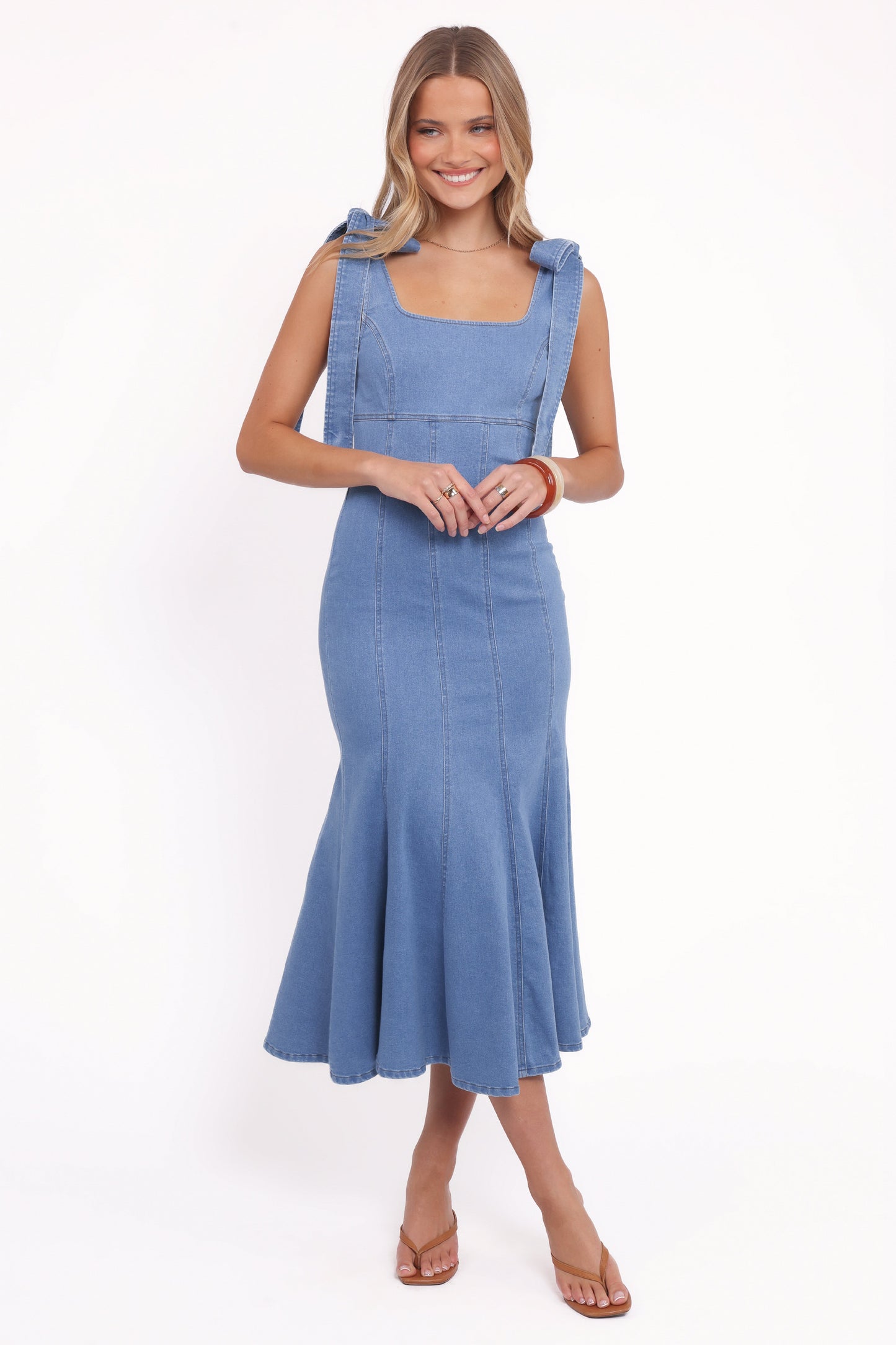 Eugenia Midi Dress - Indigo Denim