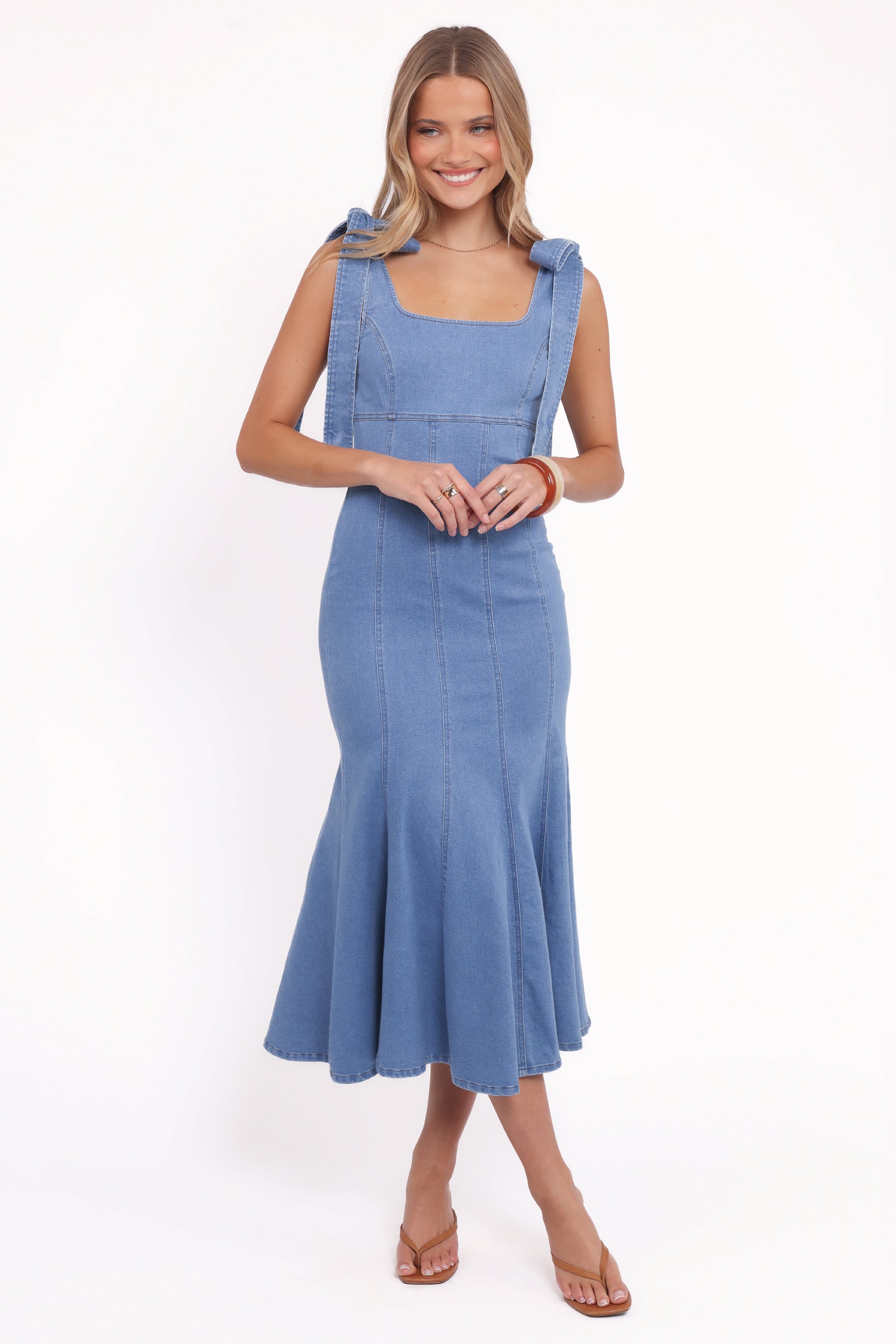 Eugenia Midi Dress - Indigo Denim