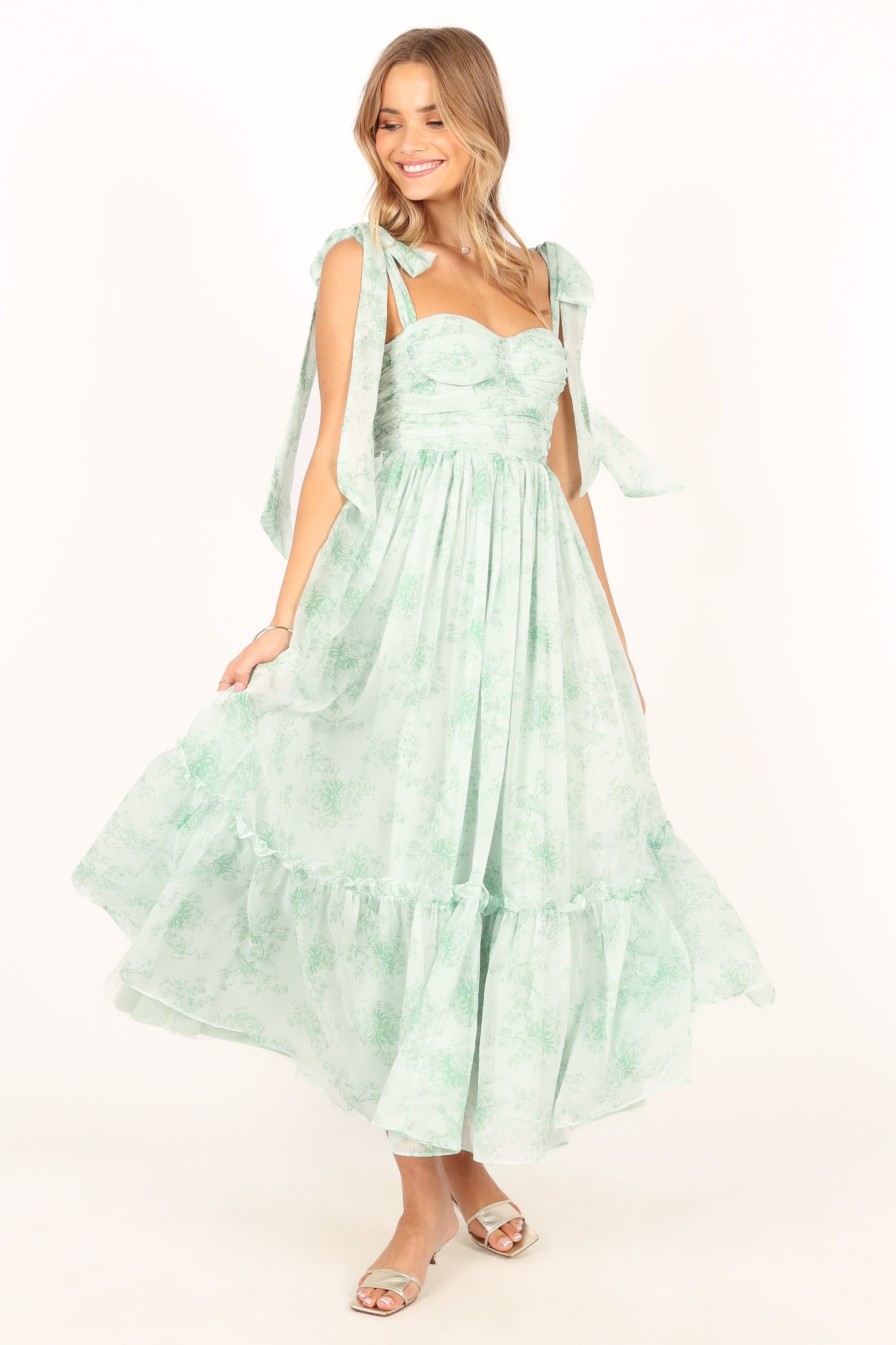 Floret Midi Dress - Sage