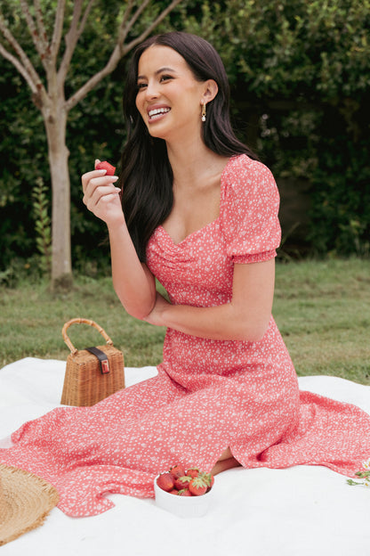 Franklin Dress - Red Floral