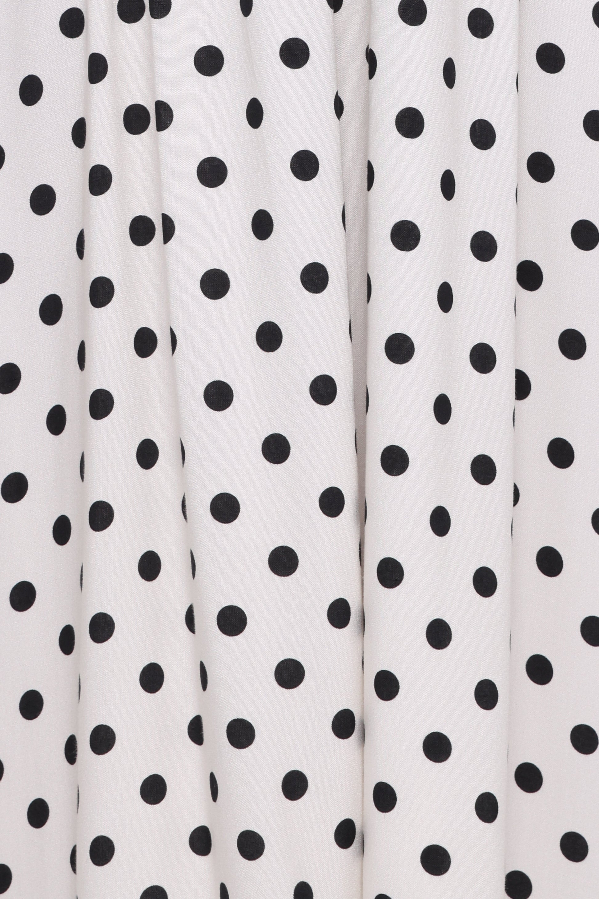 Gemini Halterneck Maxi Dress - White Polka Dot