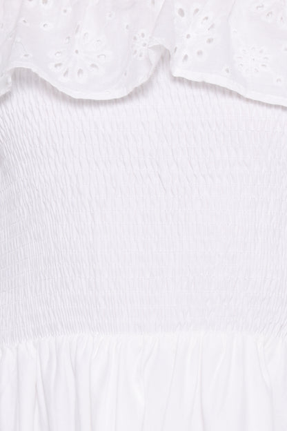 Gilbert Strapless Maxi Dress - White
