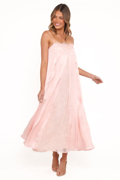 Halsey Midi Dress - Pink