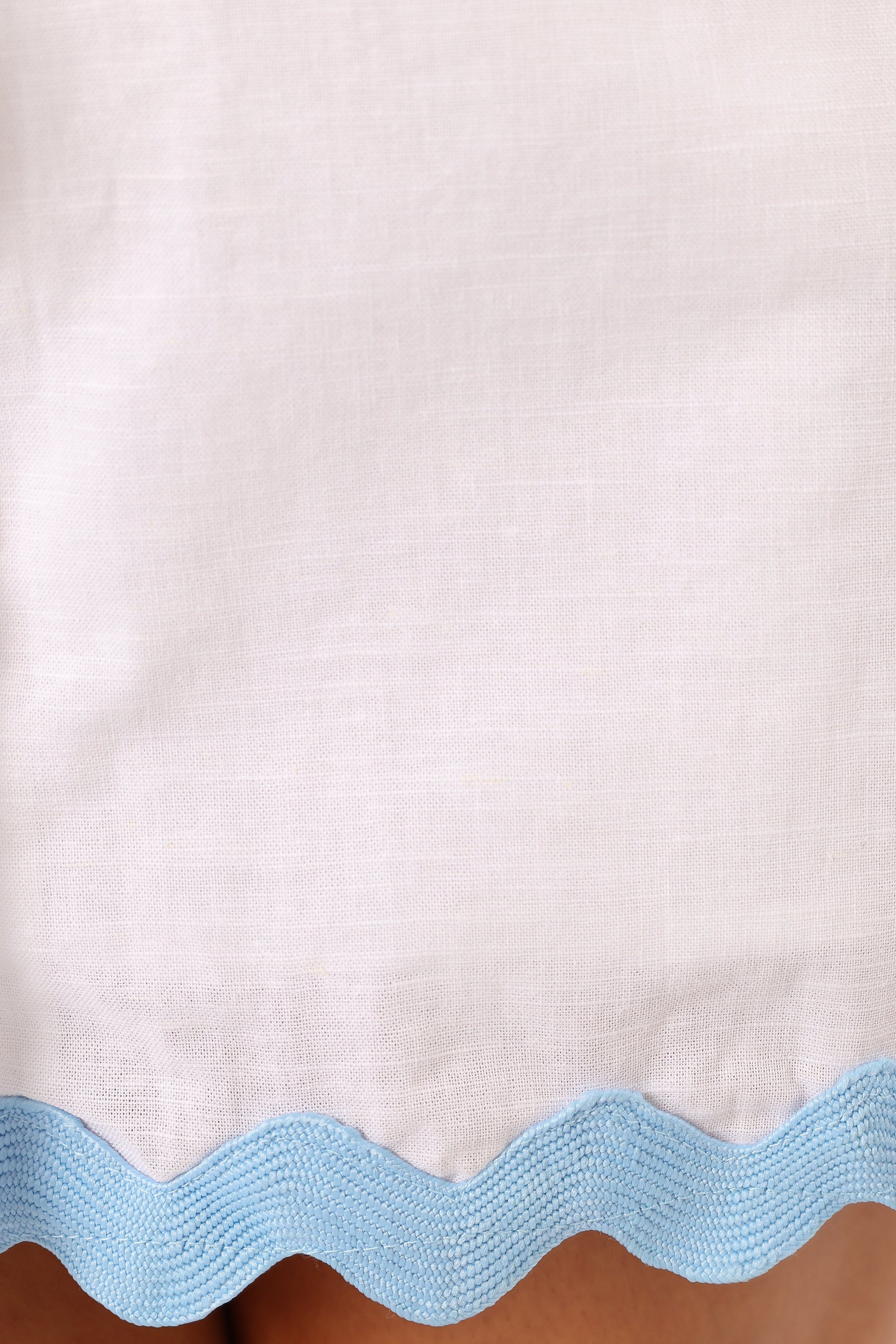Harry Mini Dress - White Blue