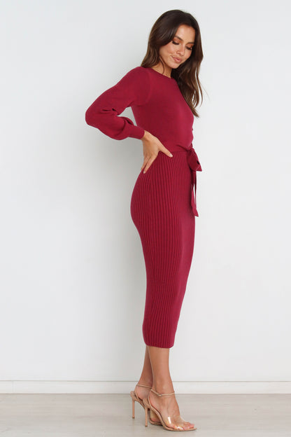 Helena Dress - Wine