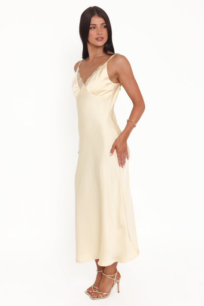 Hobi Midi Dress - Butter Yellow