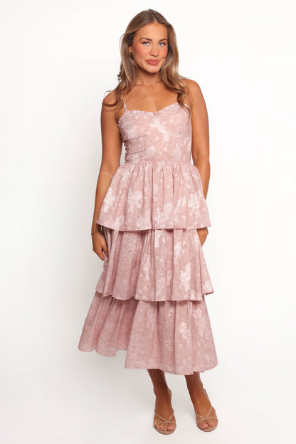 Imogene Midi Dress - Mauve