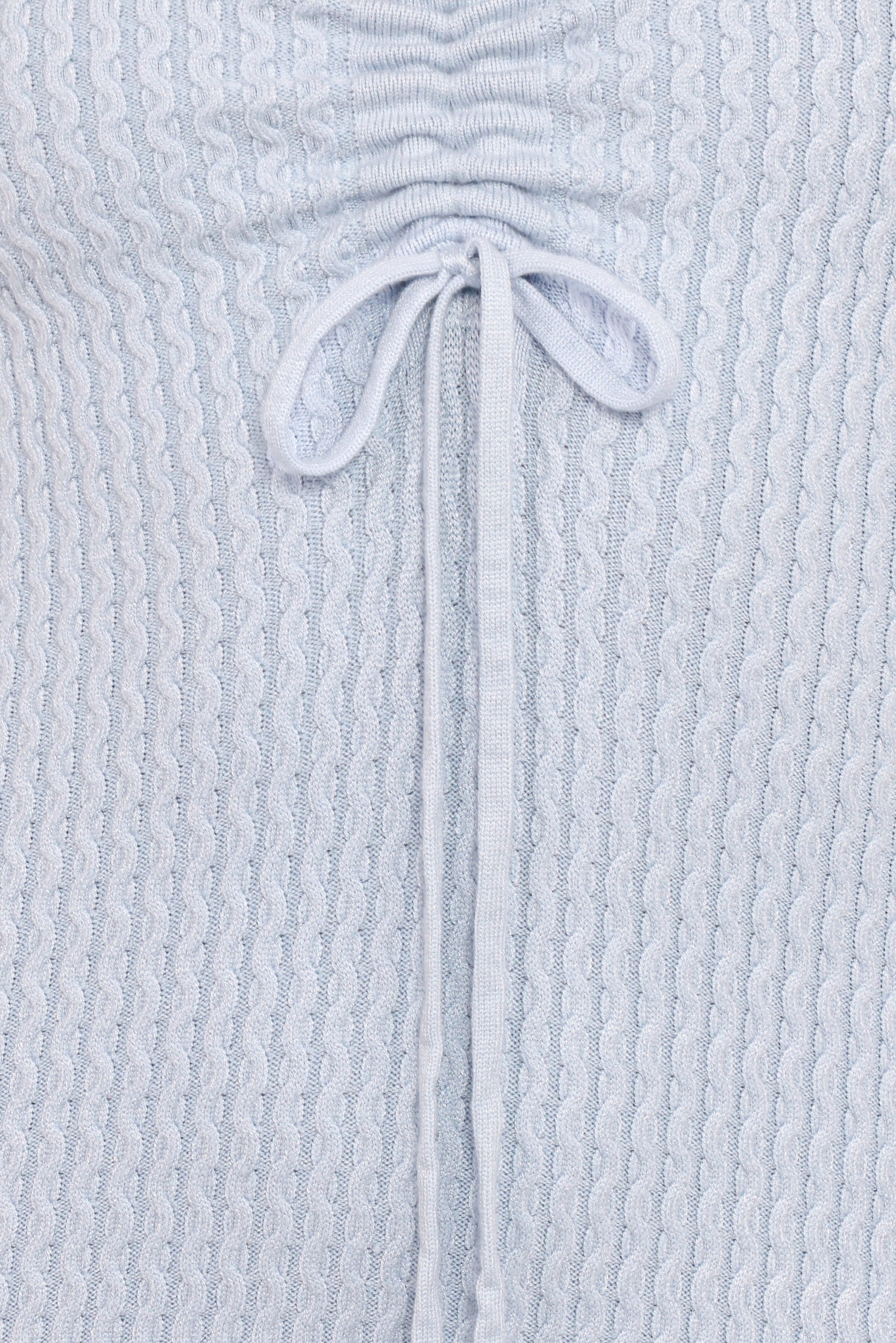 Irene Long Sleeve Midi Dress - Pale Blue