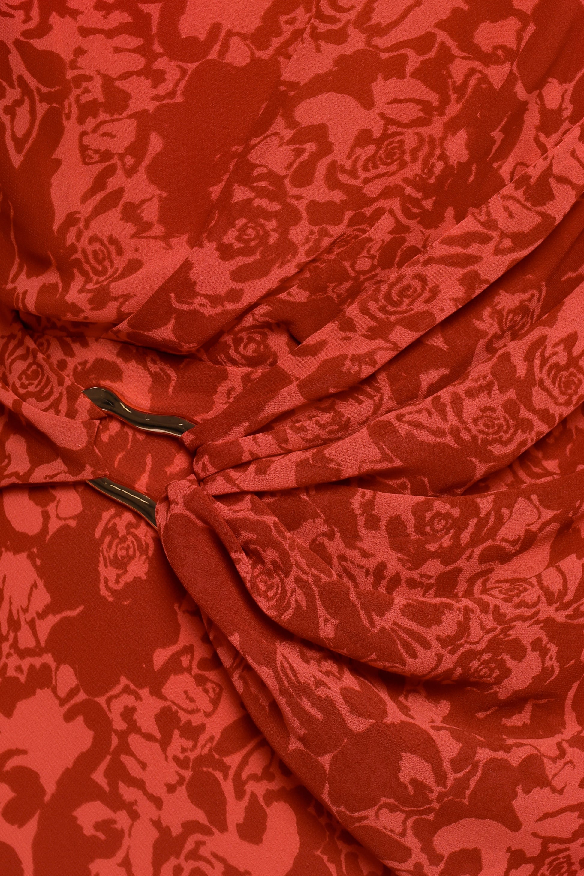 Isabeau Midi Dress - Red Roses