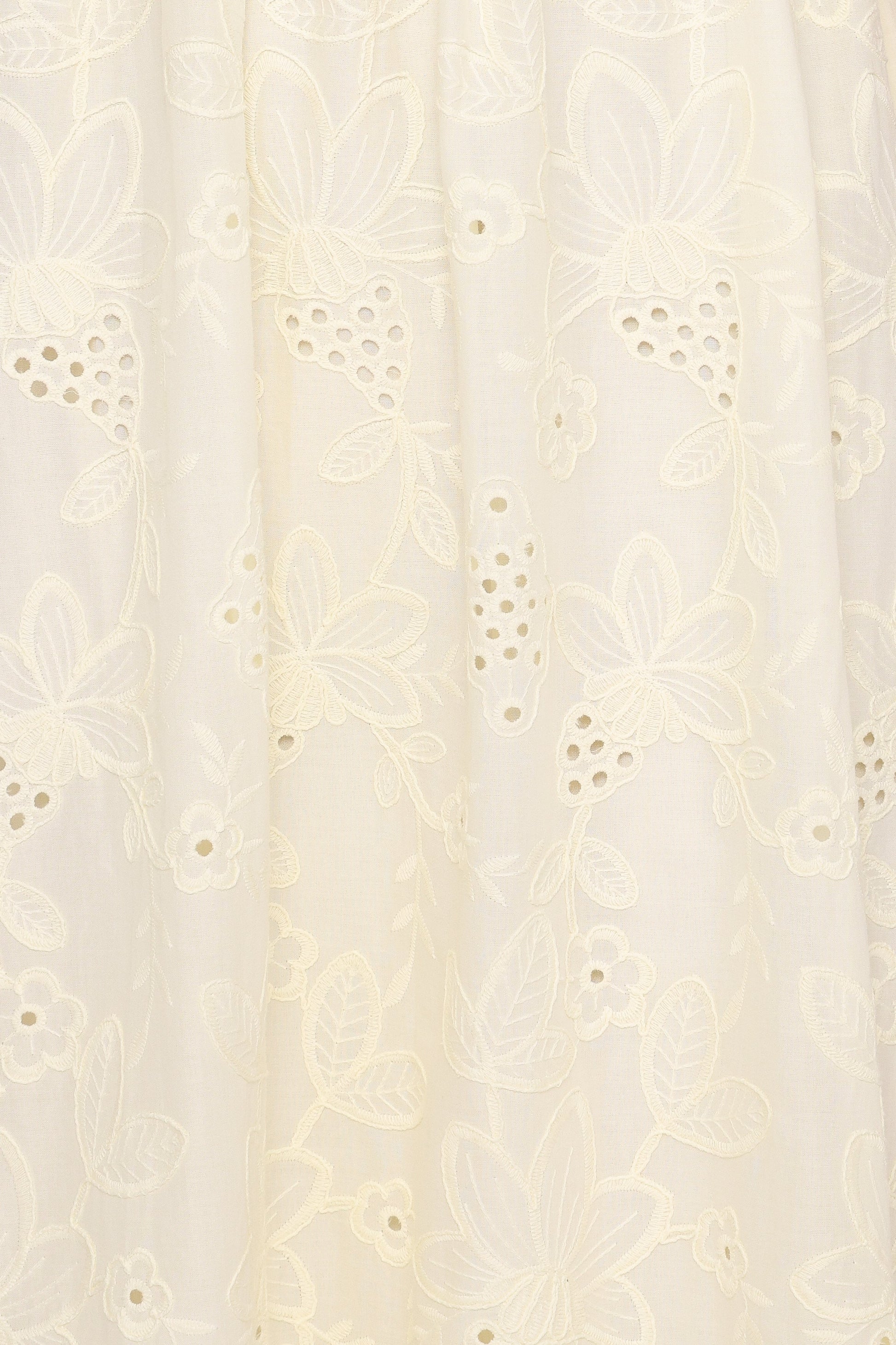Janice Maxi Dress - Butter Yellow Broderie