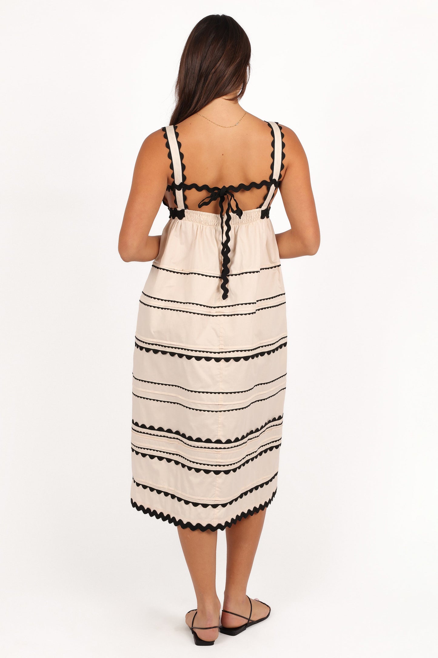 Jeanie Midi Dress - Natural