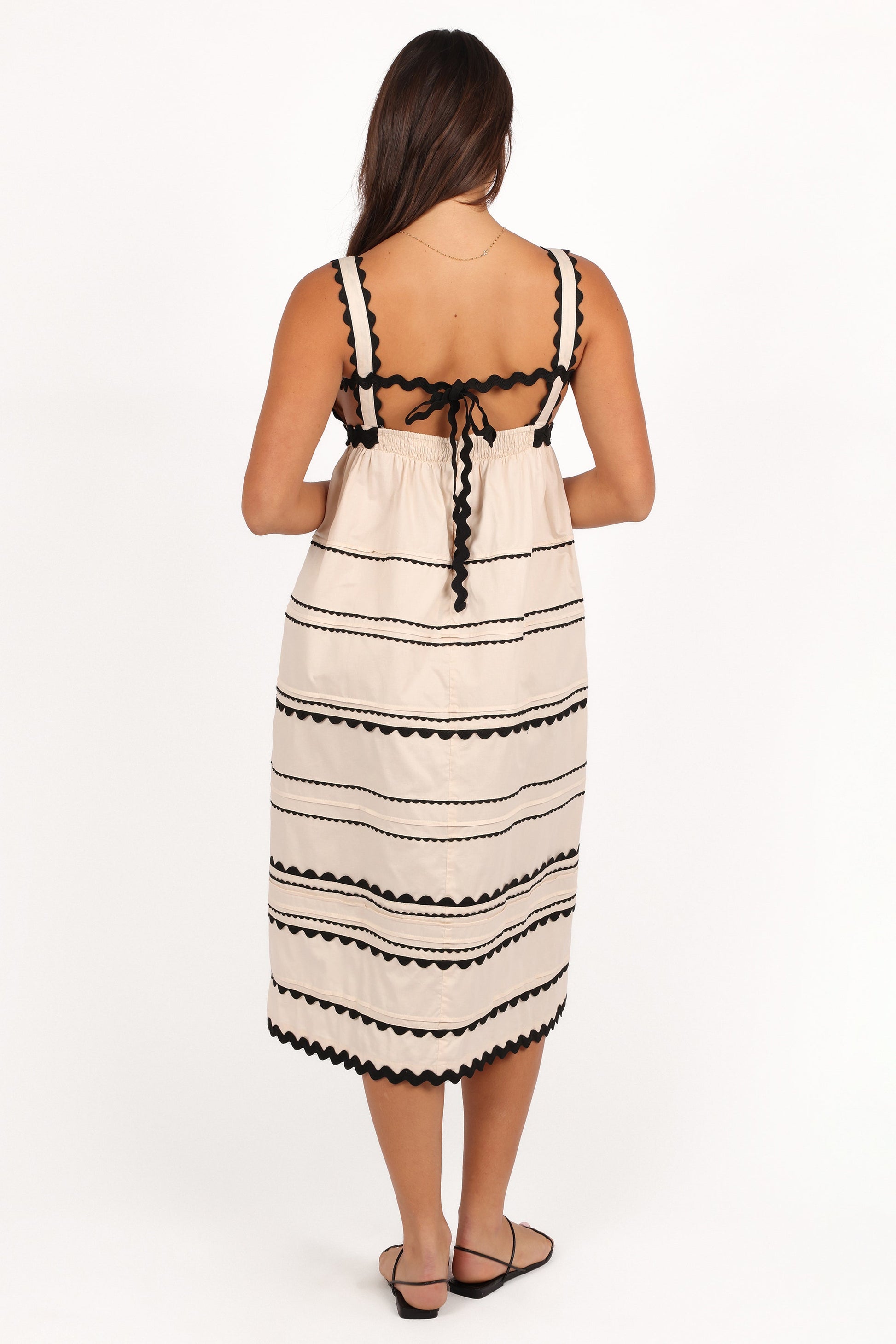 Jeanie Midi Dress - Natural