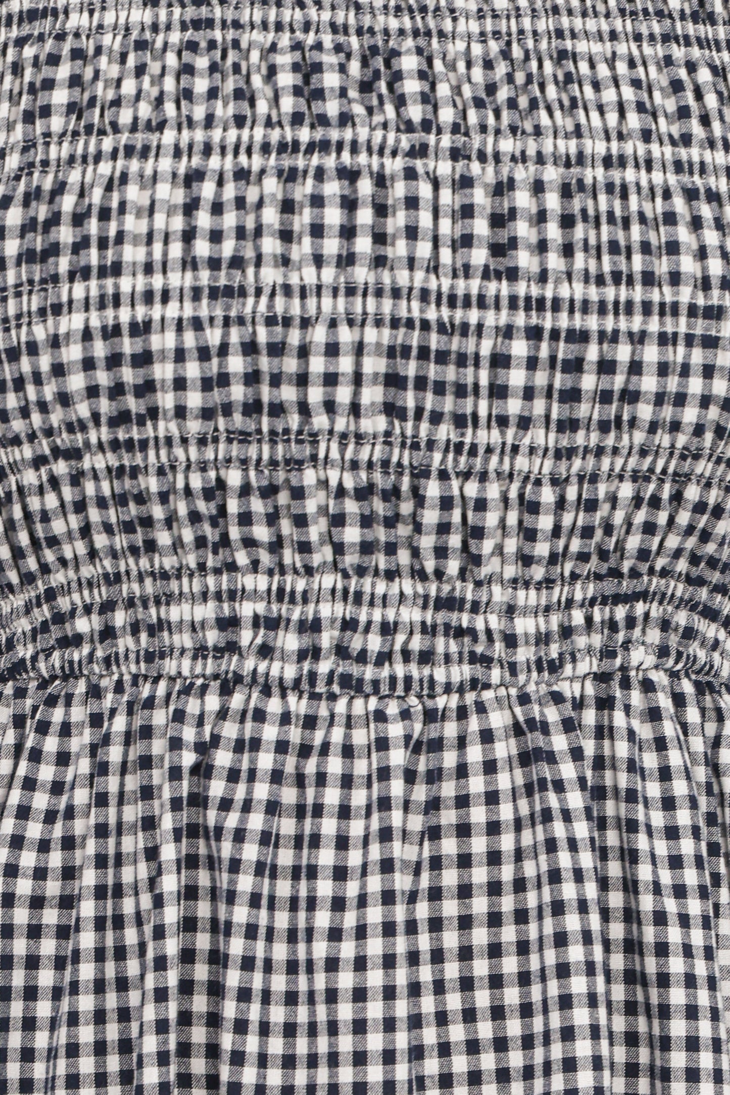 Jessen Long Sleeve Mini Dress - Navy Gingham