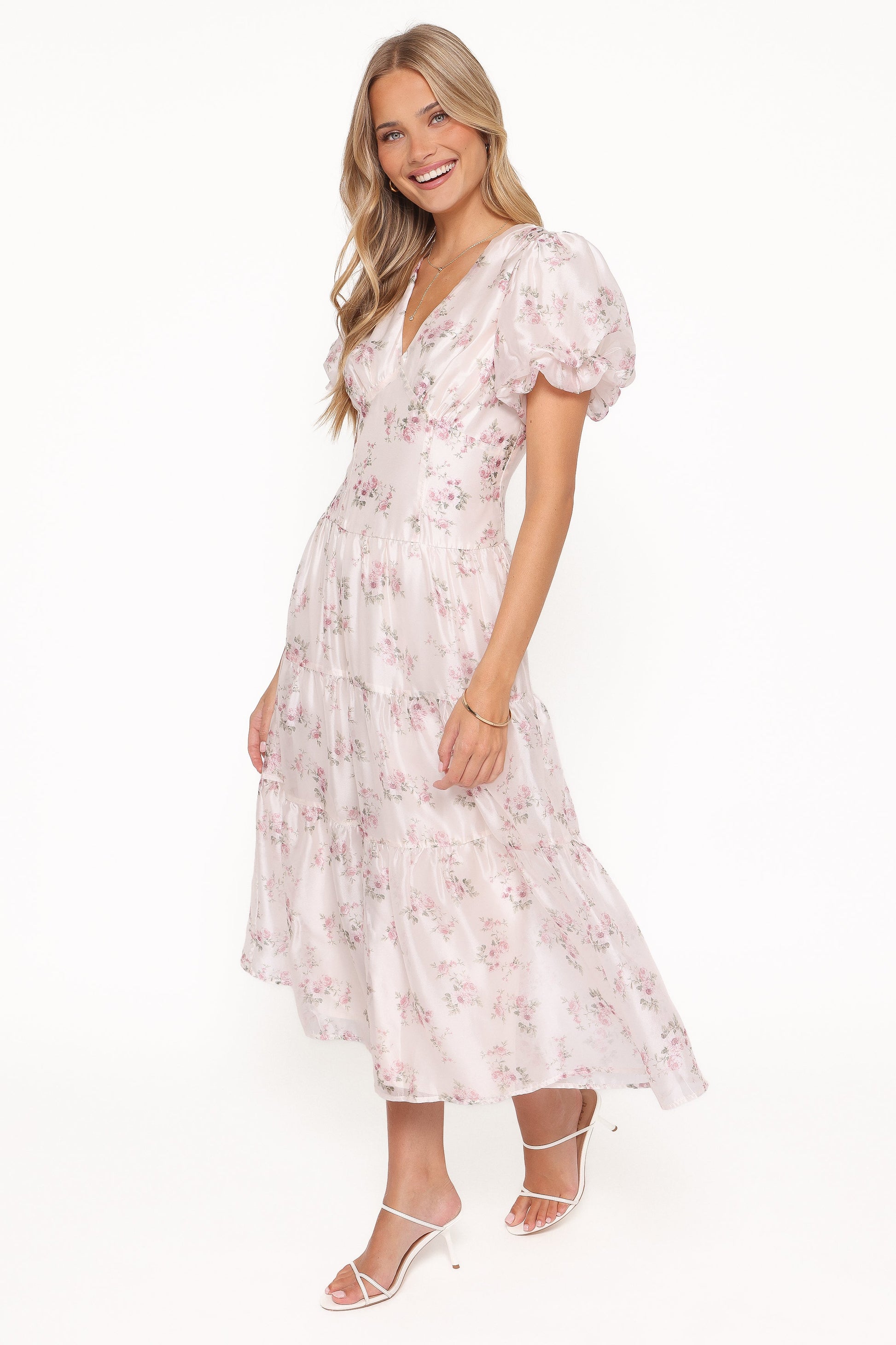 Jocelyn Maxi Dress - Ivory/Pink Floral
