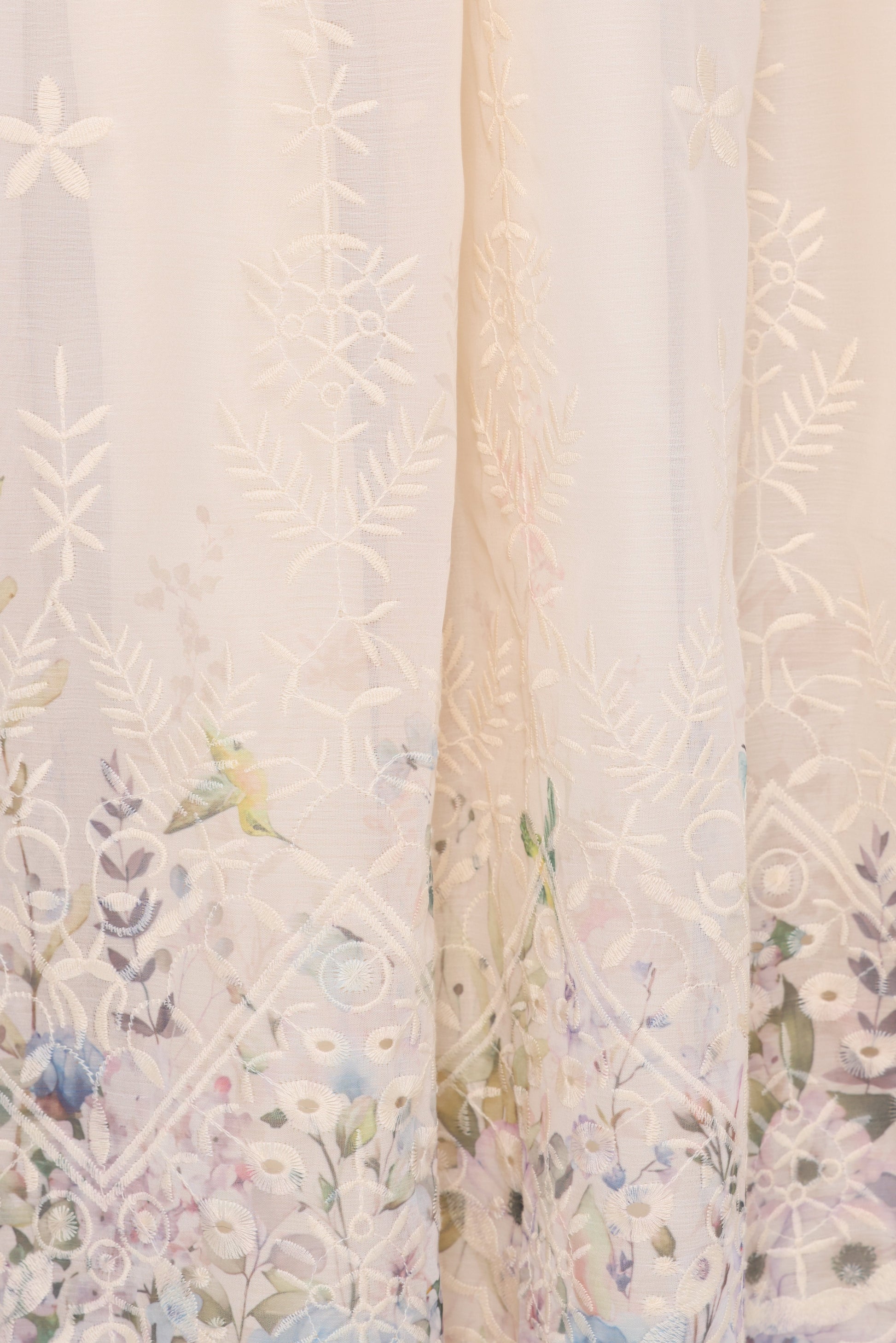 Kayt Strapless Dress - Embroidered Floral
