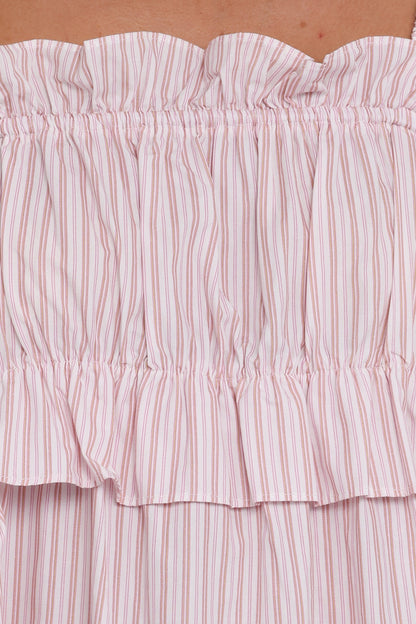Keonia Mini Dress - Pink Stripe