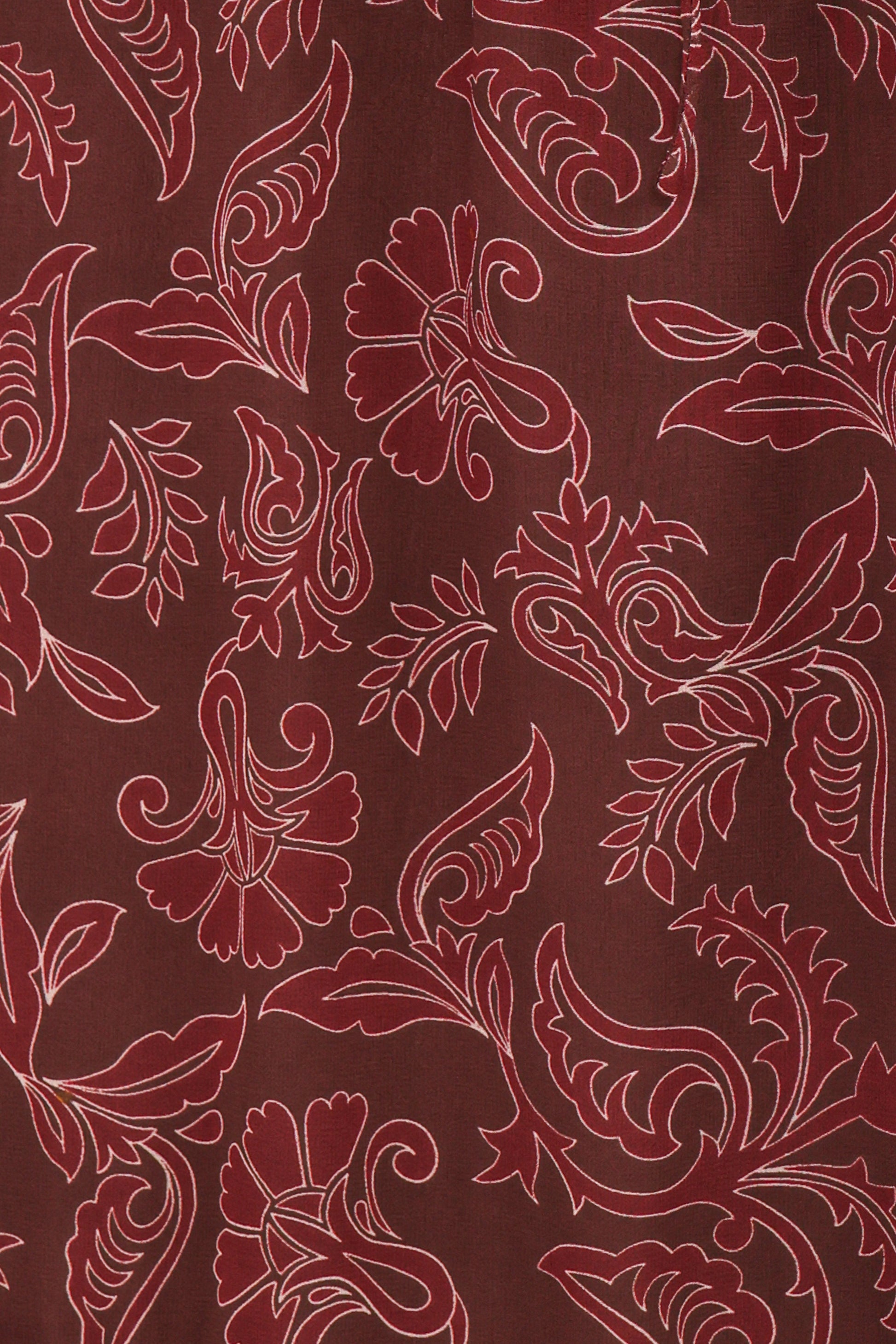 Keziah Long Sleeve Maxi Dress - Burgundy Paisley