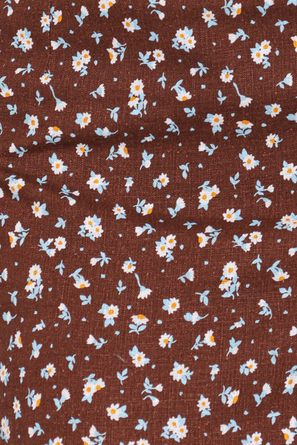 Lanna Maxi Dress - Brown Floral
