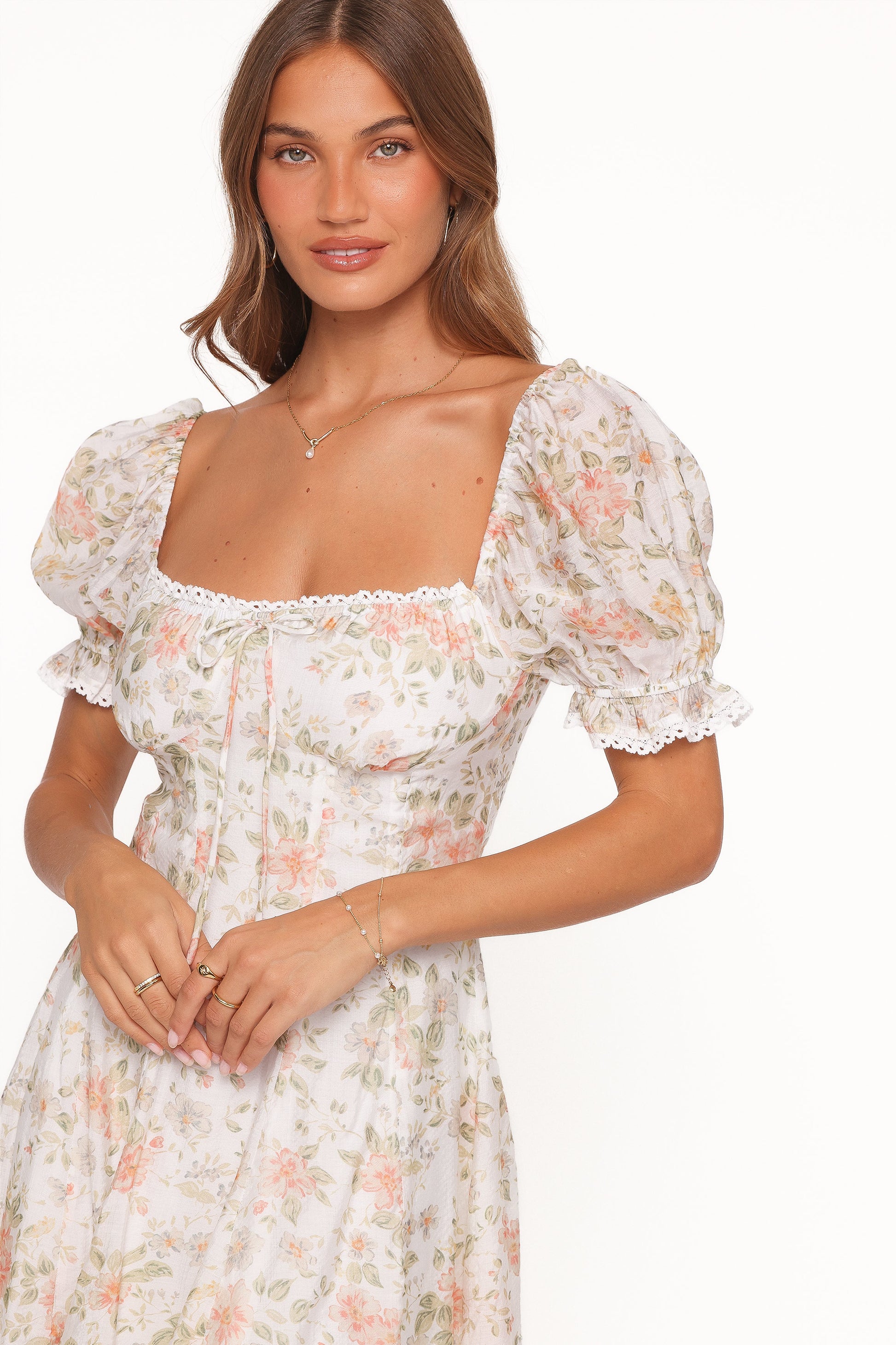 Lavia Mini Dress - White Multi Floral