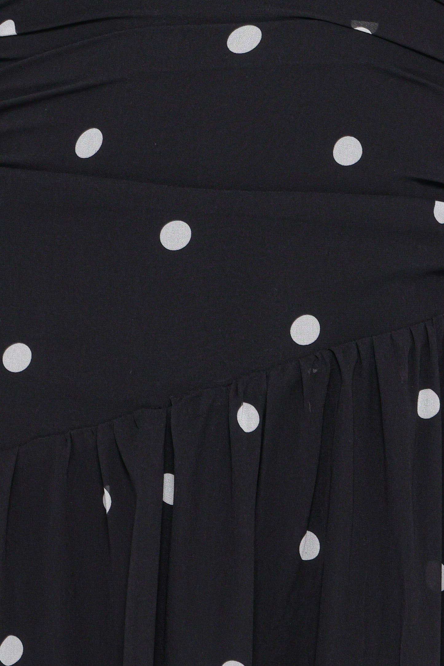 Levine Maxi Dress - Black Polka Dot