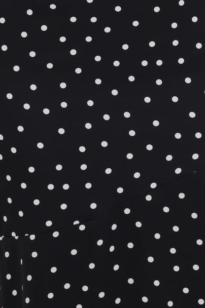Lexia Midi Dress - Black Polka Dot