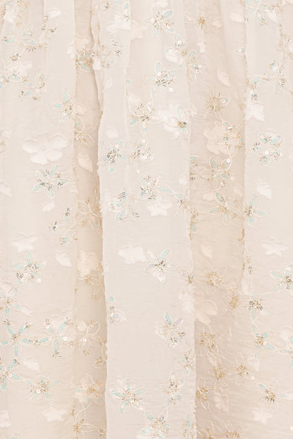 Lillan Mini Dress - Ivory Sequin