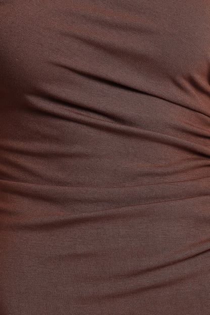 Lioren Midi Dress - Brown