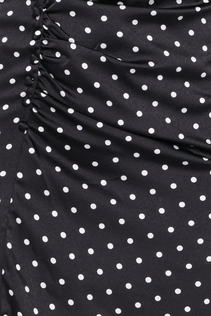 Lisbeth Midi Dress - Black Polka Dot