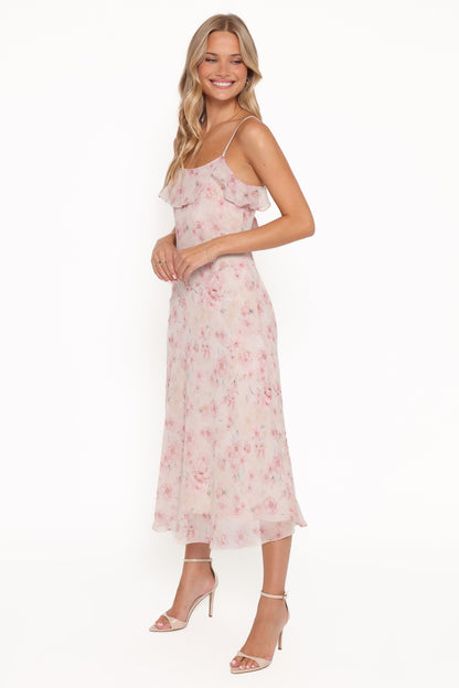 Lizbeth Maxi Dress - Pink Mauve Floral