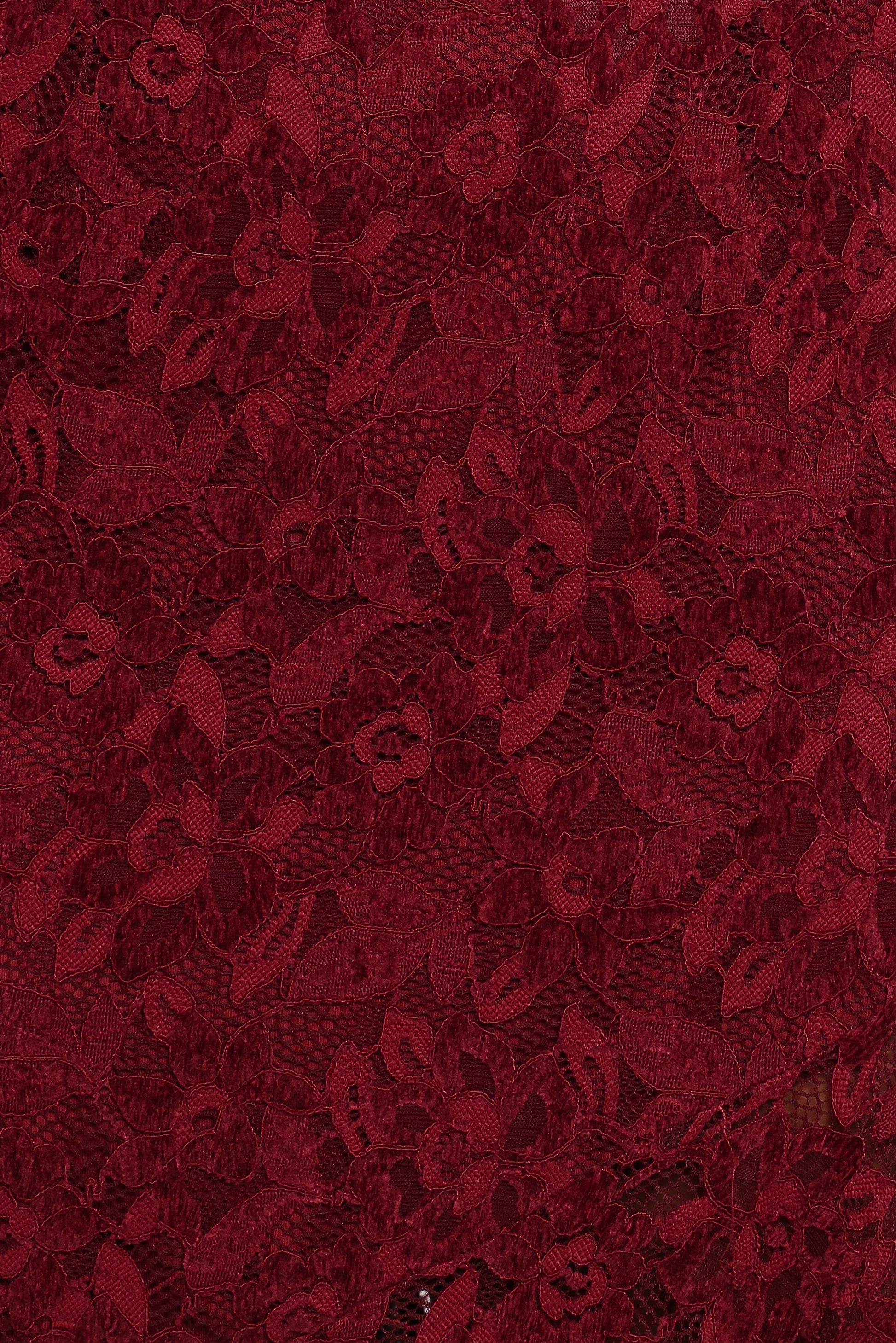 Lorde Midi Dress - Burgundy Lace