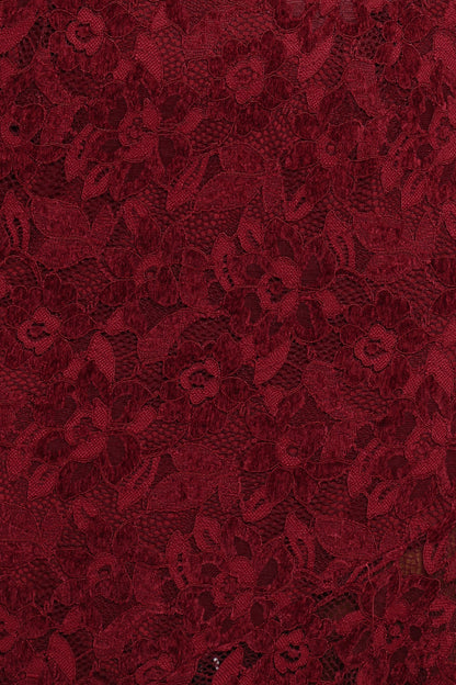 Lorde Midi Dress - Burgundy Lace