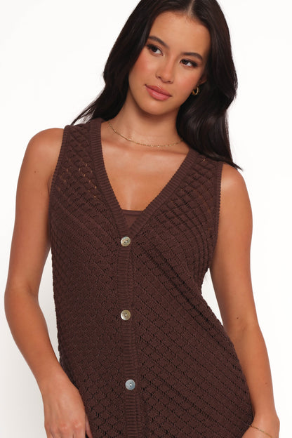 Luan Mini Dress - Chocolate