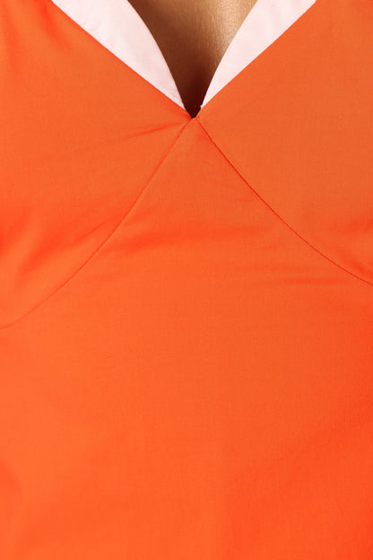 Lyle Mini Dress - Orange/Pink