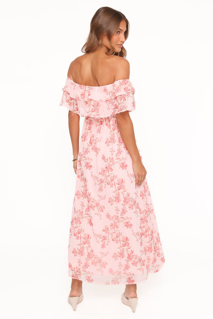 Majesty Maxi Dress - Rose Pink Floral