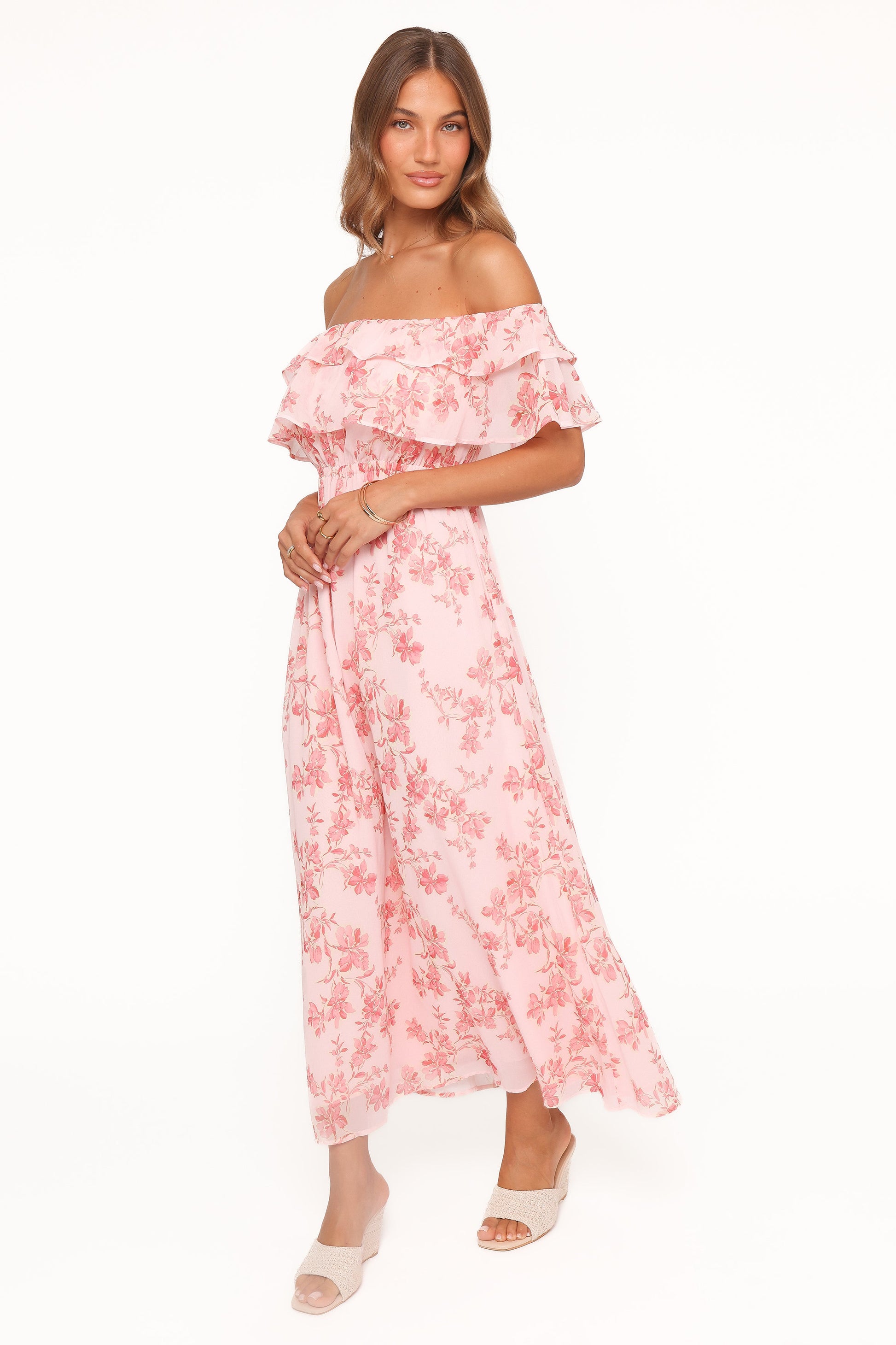 Majesty Maxi Dress - Rose Pink Floral
