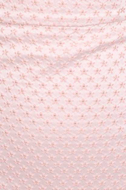 Marlene Mini Dress - Pink Rose Brocade