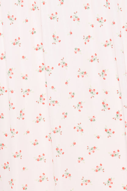 Mayven Maxi Dress - White Ditsy