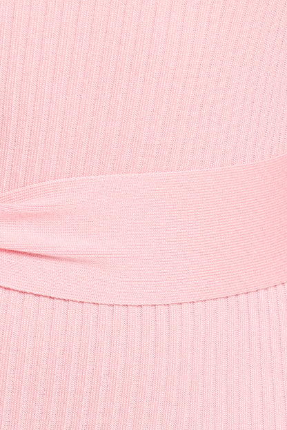 Milan Off Shoulder Midi Dress - Pink