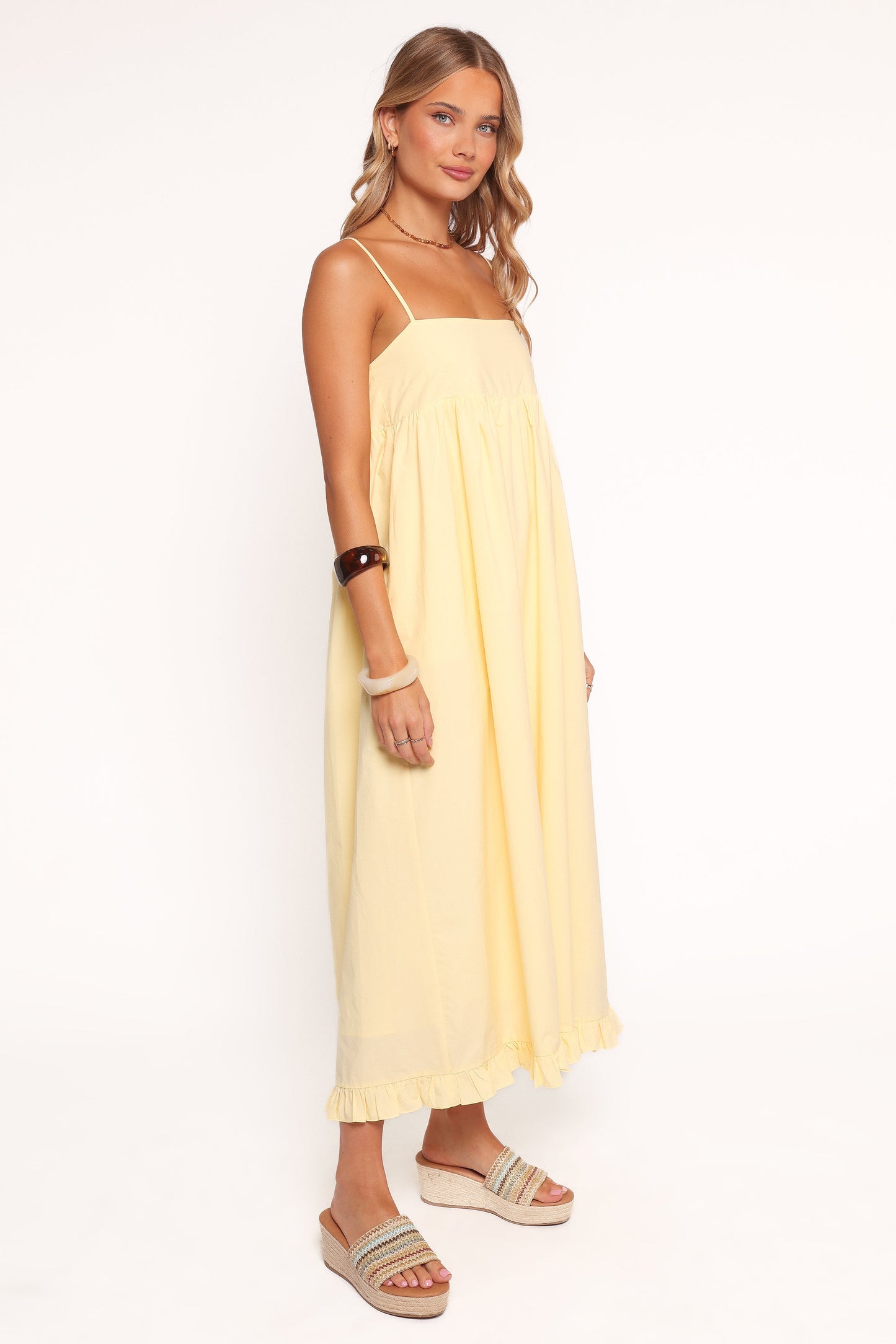 Miuccia Maxi Dress - Butter Yellow