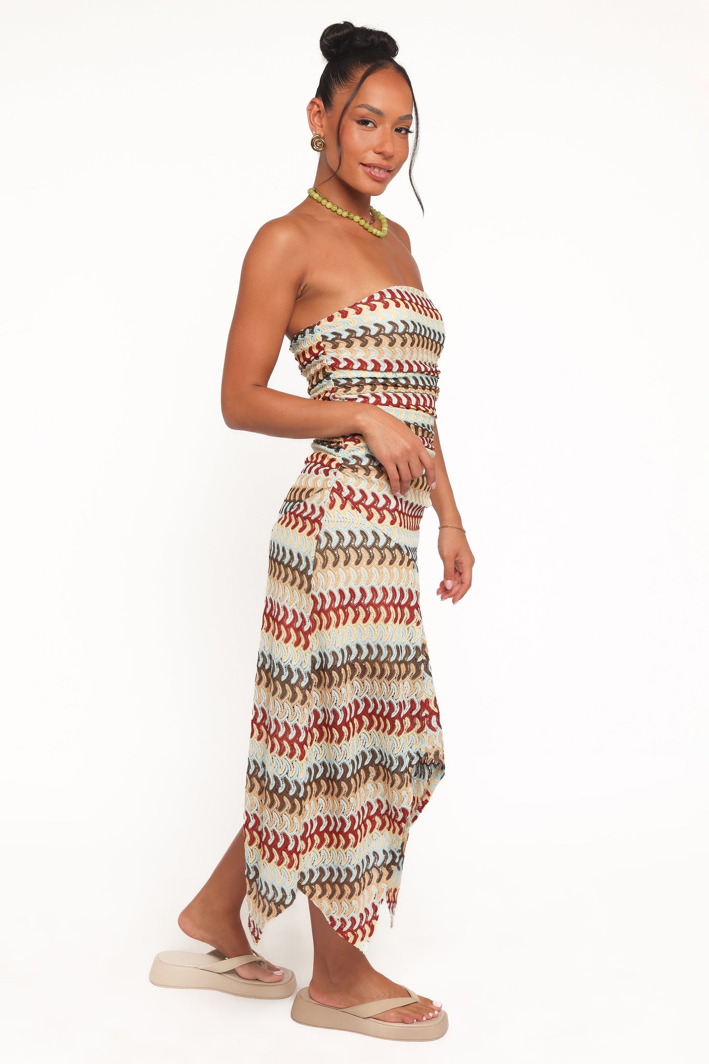 Navia Midi Dress - Multi Stripe