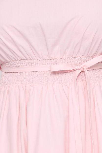 Nellie Midi Dress - Petal Pink