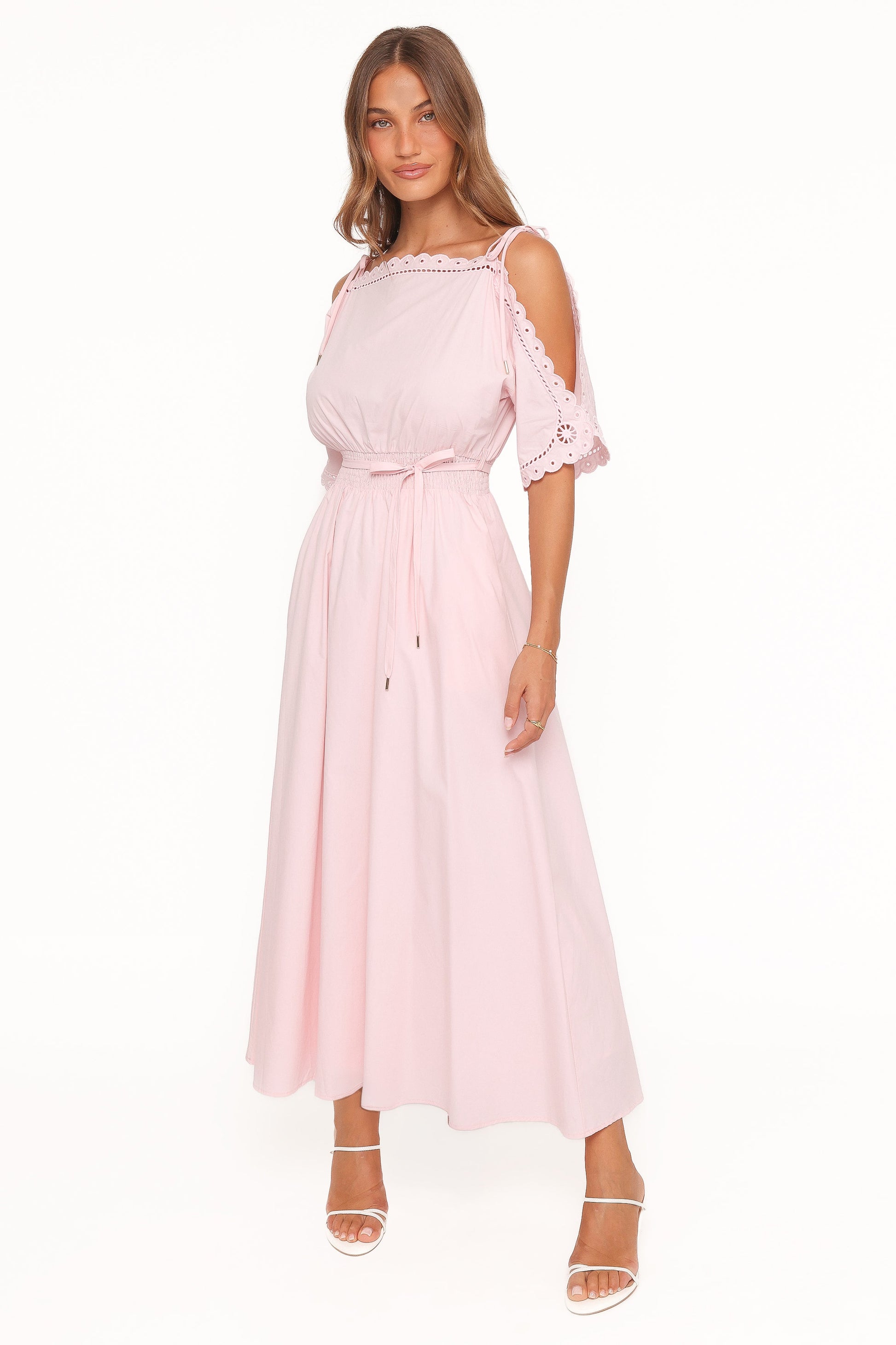 Nellie Midi Dress - Petal Pink