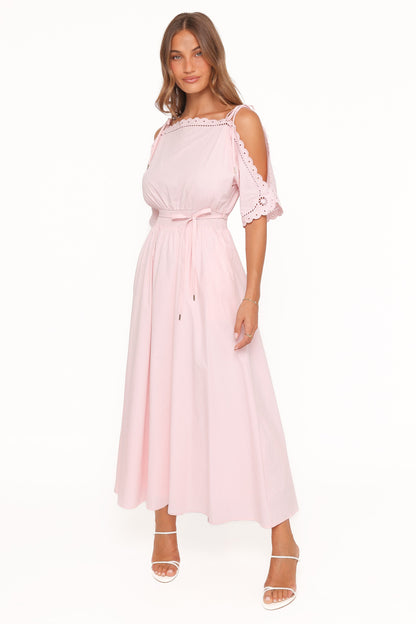 Nellie Midi Dress - Petal Pink