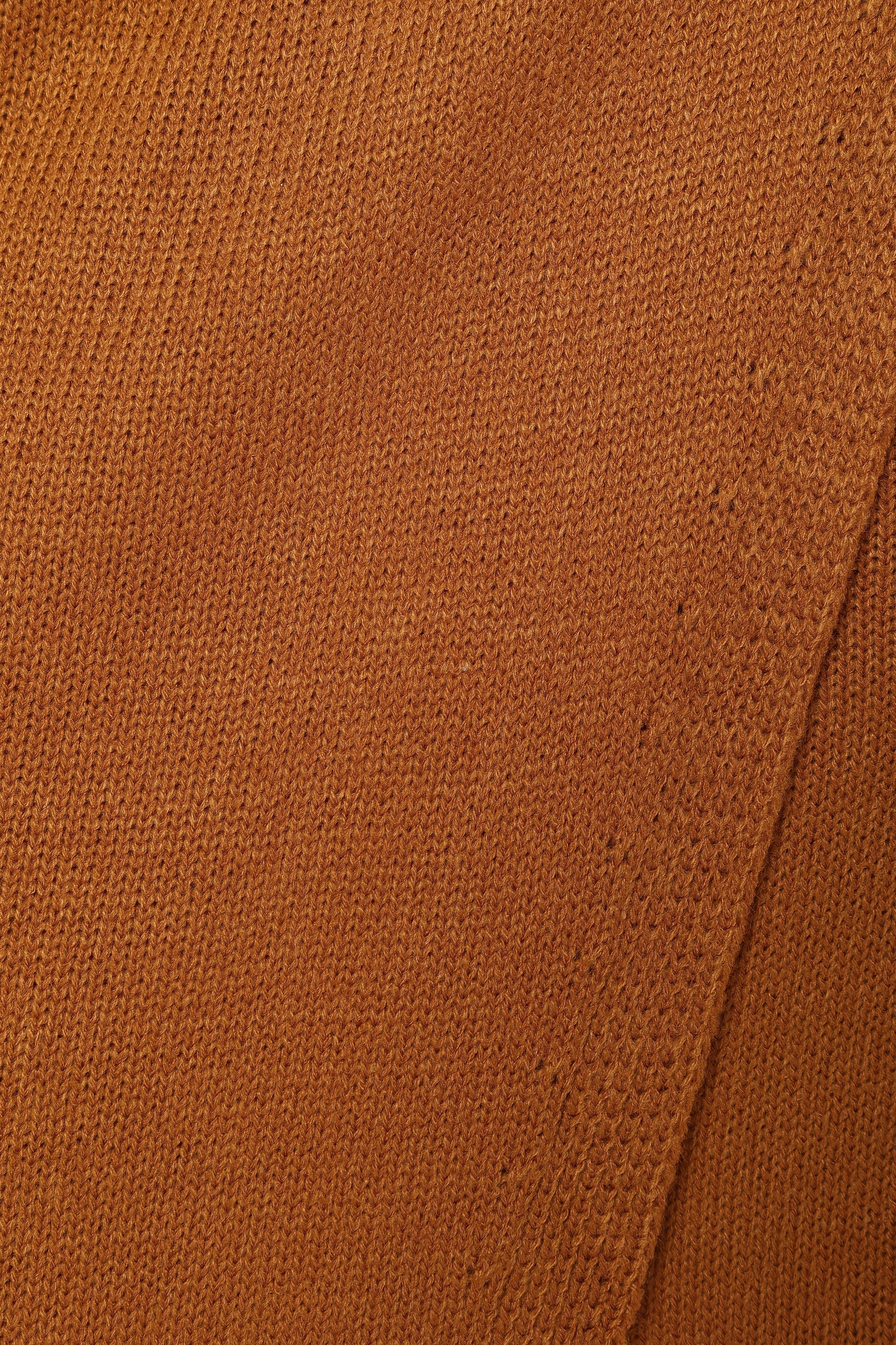 Nova Wrap Knit Midi Dress - Camel