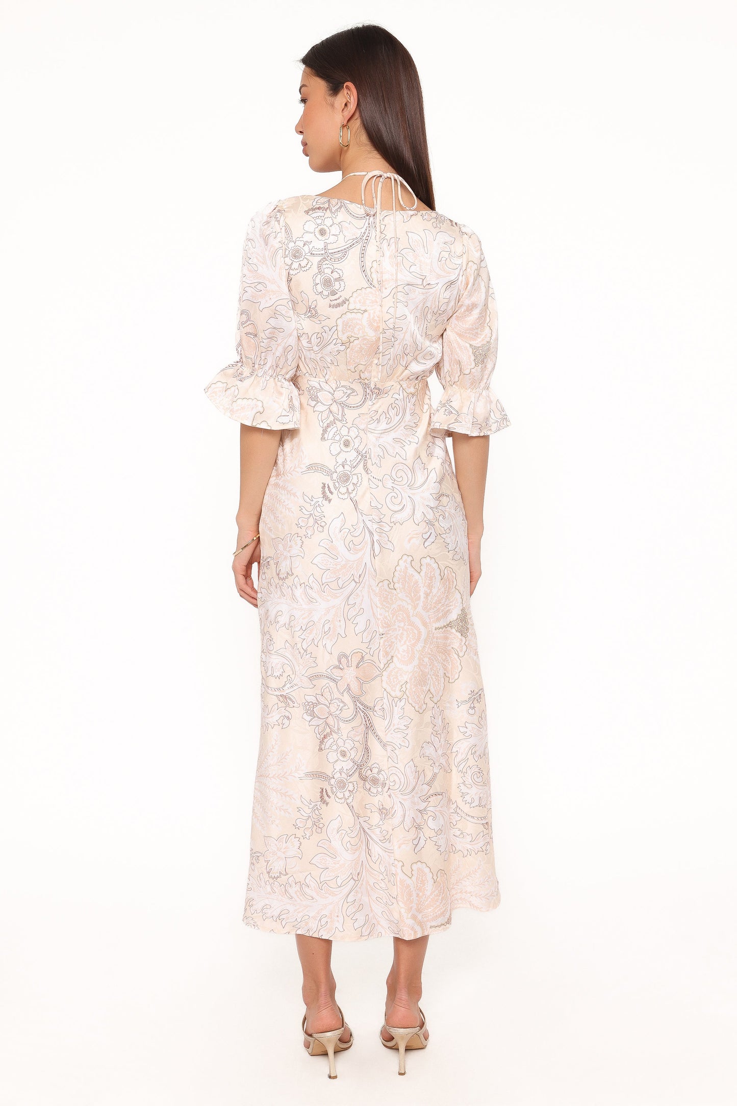 Pauline Long Sleeve Maxi Dress - Pastel Paisley