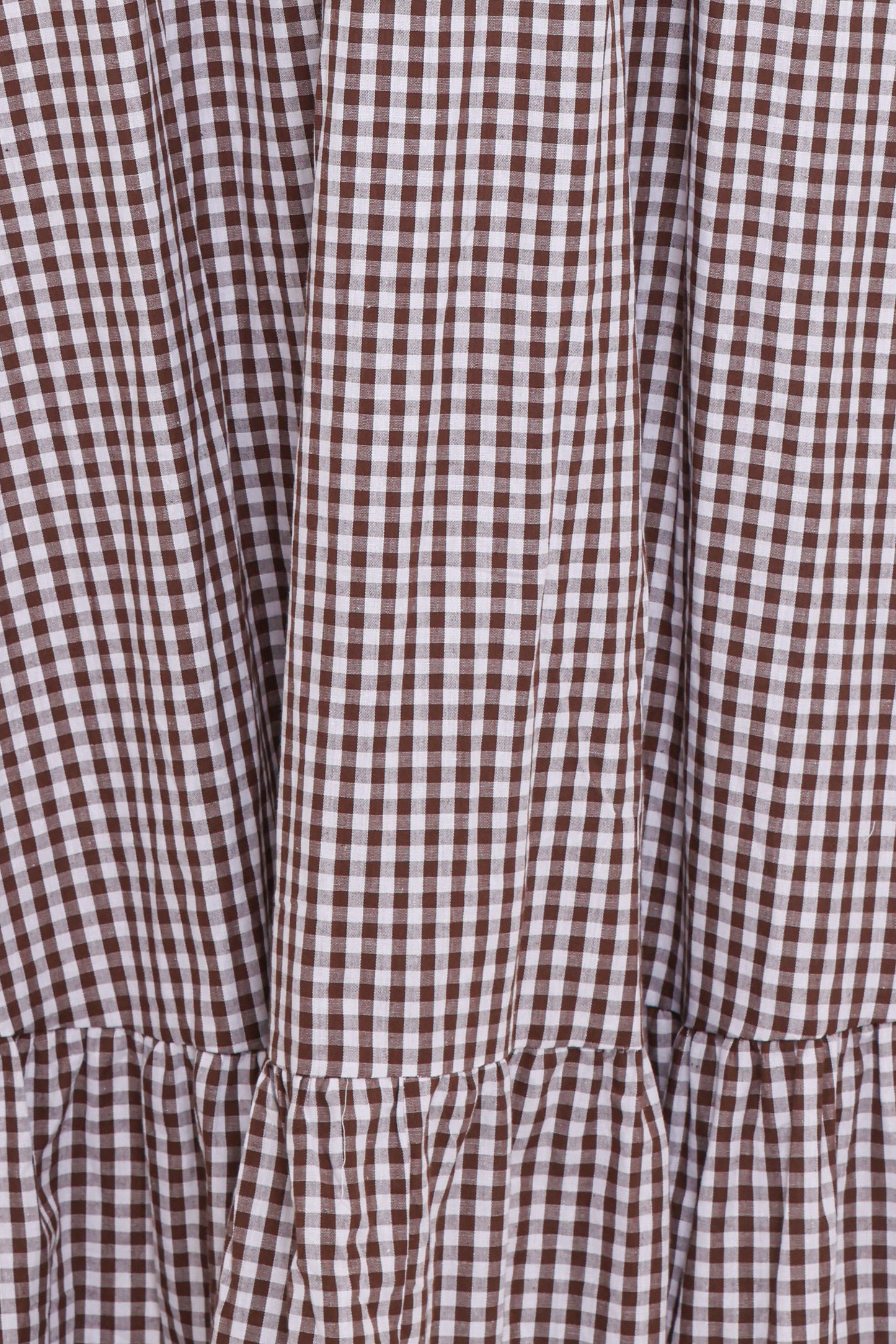 Reid Maxi Dress - Brown Gingham