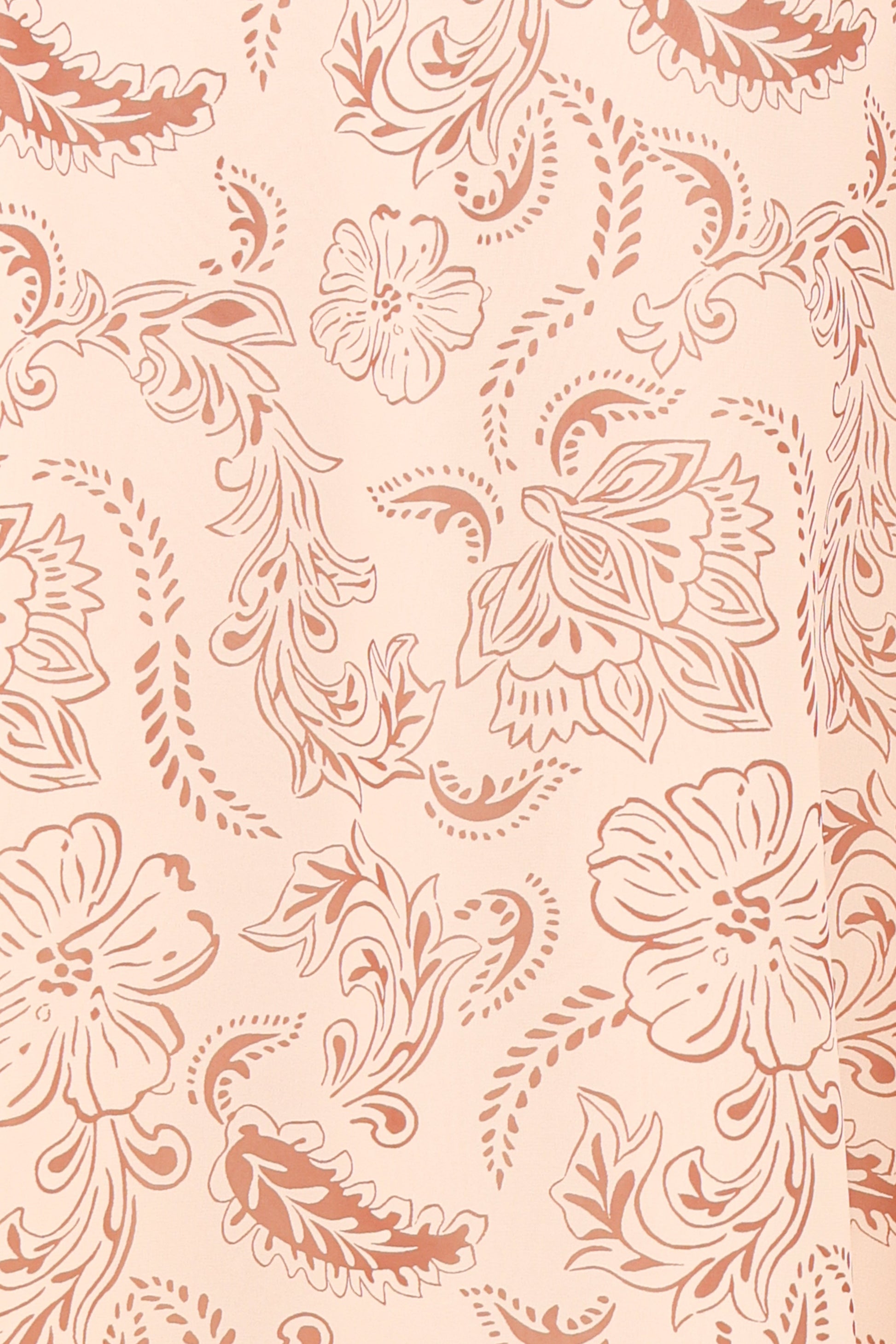 Riba Midi Dress - Brown Paisley