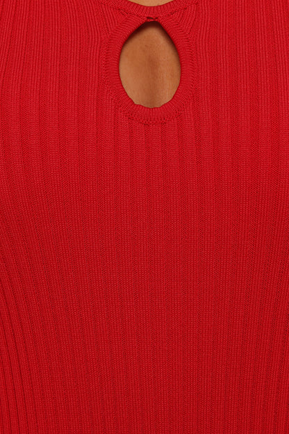 Robin Midi Dress - Red